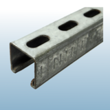 Montageschiene 41x41, 2.5 mm, Entrauchung Länge a. 6000 mm