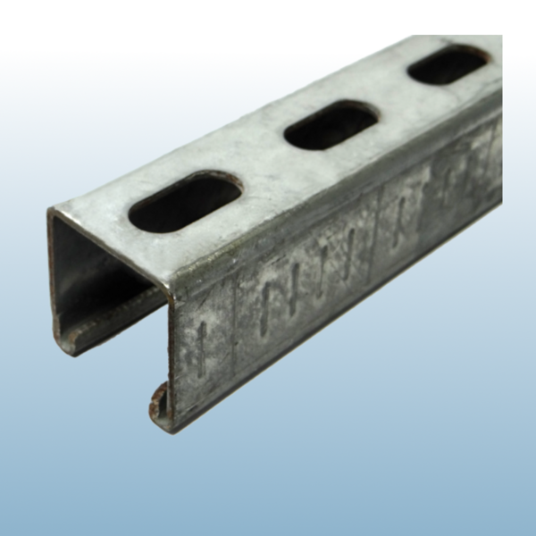 Montageschiene 41x41, 2.5 mm, Entrauchung Länge a. 6000 mm